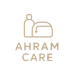 bottle with a bag and ahram care text