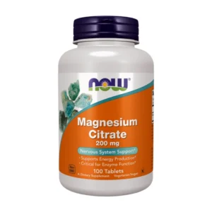 NOW Magnesium Citrate 400 mg Veg Capsules