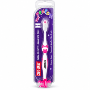 Cleo-Dent Junior Sensitive Toothbrush with soft slim bristles
