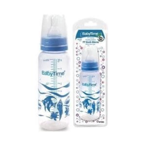 BabyTime Classic PP Feeding Bottle with Silicone Cherry Teat, 250 ml — BT065