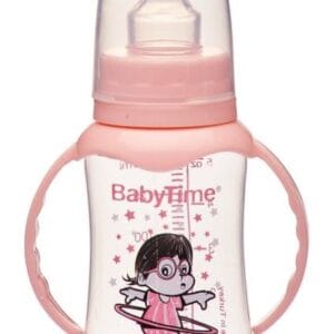 BabyTime Handled PP Feeding Bottle with Silicone Cherry Teat, 150 ml — BT070