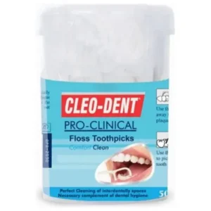 Cleo-Dent Floss Toothpicks with Travel Case