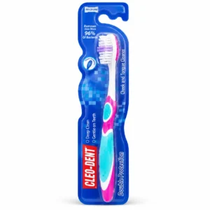 Cleo-Dent Double Protection Medium Toothbrush