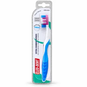 Cleo-Dent Rubber Wings hard toothbrush
