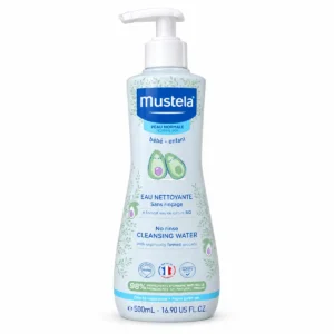 Mustela No-Rinse Cleansing Water with Organic Avocado 500 ml front product view