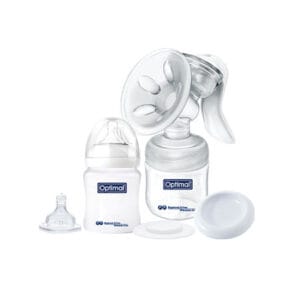 Optimal Manual Breast Pump – White and clear