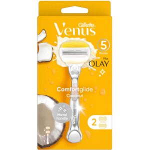 Gillette Venus Plus Olay Razor With Metal Handle